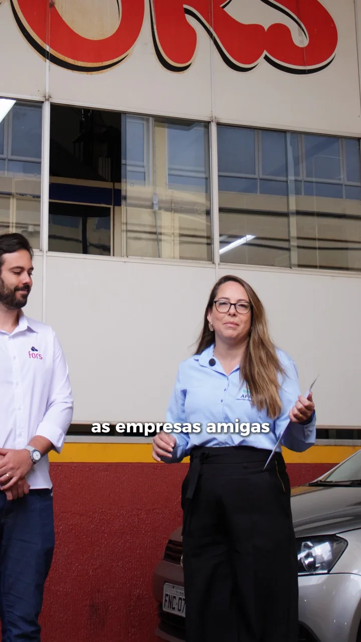 Equipe da APAE em visita à Fors, Empresa Amiga, em Franca